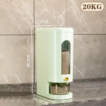 10/20 kg riisihoidla kuivtoidudosaator putukakindel riisikast suur mahutavus teraviljahoidla koduk&ouml;&ouml;ki 20KG roheline