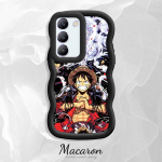 V&auml;rvitud muster Big Wave Edge pehme silikoon materjal Macaron telefoni &uuml;mbris p&otilde;rutuskindel kaitsev kummist korpus OnePlus Vivo Motorola Moto jaoks Vivo Y20I valge
