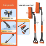 Teleskoopne kolm-&uuml;hes auto lumelabidas, hari ja j&auml;&auml;kaabits.