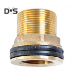 Messingist veepaagi pistikukomplekt 1/2 emane NPT 3/4 isane GHT kopp&uuml;henduse vaheseina liitmik kummir&otilde;ngaga keermestatud adapteriga veepaagi jaoks D