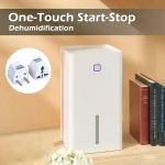 Kaasaskantav pooljuht-&otilde;hukuivati 1,1L Elektriline &otilde;hupuhasti Jahutav kuivati Puhastaja Niiskusimaja Kuivatusaine Imav masin EU Plug valge