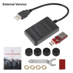 Android TPMS varurehvi sisemine ja v&auml;line rehvir&otilde;hu j&auml;lgimiss&uuml;steem autoraadiole, DVD-m&auml;ngijale, USB TPMS-ile
