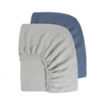 2 tk Puuvillane Voodilina Beebile Suur Suurus 2-kihiline Vasts&uuml;ndinute Voodi Paigaldatav Lakan Pehme ja Hingav Kangas Voodikate C2