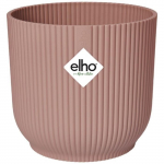 ELHO Pot de fleurs Rond VIBES - &Oslash;25 x H23cm - Plastique - Rose poudr&eacute; roosa