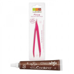 Pince &agrave; p&acirc;tisserie - scrapcooking - pince &agrave; dresser - stylo chocolat - d&eacute;corations sucr&eacute;es - 20g