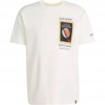 Adidas X National Geographic koost&ouml;&ouml; Mugav pehme nahas&otilde;bralik hingav l&uuml;hikeste varrukatega T-s&auml;rk Unisex Top Valge JD5962 S