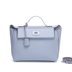 Uus &uuml;lemise kihiga veisenahast kott naiste nahast moekas mitmek&uuml;lgne 2424 tiivakott pendelr&auml;ndele &uuml;he &otilde;laga ristuv k&auml;ekott 22x10x18cm helesinine v&auml;rv