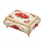 Vintage ehtekarp Ristk&uuml;likukujuline vintage metallist ehete hoiustamiskaunistuskarp naistele t&uuml;drukutele