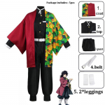 Unisex Deemon Slayer Anime Cosplay multikas Kimetsu No Yaiba Kochou Shinobu Cosplay kost&uuml;&uuml;m t&auml;iskasvanud meestele ja naistele 130cm
