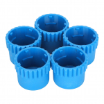 5 tk P&otilde;rkeknupp ABS Materjal Kulumiskindel Lihtne Paigaldada Trimmeri P&otilde;rkeknupp Husqvarna T25 jaoks