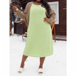 Naiste pidžaama s&uuml;gis-talv pikkade varrukatega laisk lihtne drapeeritud &ouml;&ouml;s&auml;rk koduriietus 5XL