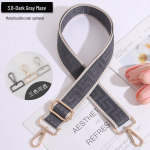 Reguleeritav Crossbody triibuline kotirihm &ndash; mitmek&uuml;lgne, lai asendusrihm Light Gold Buckle