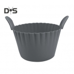 Air Fryer Egg Poacher Silikoonist koogik&uuml;psetustopsid Mittenakkuvad muffinivormid Korduvkasutatavad ramekiinid &otilde;hufrit&uuml;&uuml;ri ahjudele 1pc hall