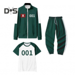 230 001 007 dressi&uuml;likonna Cosplay kost&uuml;&uuml;m Korea unisex jope l&uuml;hikeste varrukatega s&ouml;rkimisp&uuml;ksid 3 osaline dressi&uuml;likonna komplekt maskeraadi peokomplekt S B