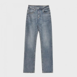 2024 Hele sinised meeste pestud laienevad teksad - Vabaaja sirge l&otilde;ige S sinine