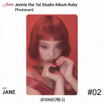 Jennie 1. stuudioalbum Ruby Ametlik fotokaart Postkaardi plakatipilet KPOP Photocard #2 (Jane ver.)