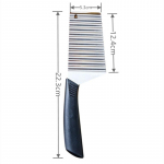 Roostevabast terasest kartulikr&otilde;psude viilutaja Taigna k&ouml;&ouml;givili, puuvilja kortsuline laineline viilutaja nuga kartulil&otilde;ikur Prantsuse praevalmistaja