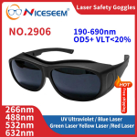 Laserkaitseprillid Kaitseprillid OD6 CE ND YAG UV-kaitse Infrapuna R&ouml;ntgen 532nm CO2 1064nm 190-550 800-1100nm