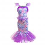 2025 Gradient Elsa printsessikleit - T&uuml;drukutele kohev t&uuml;llist puhvvarrukatega seelik 100 cm