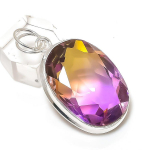 Ametrine Rough Handmade 925 Sterling Silver Jewelry Pendant 1.89 e5l20