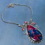 Multi Labradorite,Kunzite Handmade 925 Sterling Silver Jewelry Necklace 18 u8h12