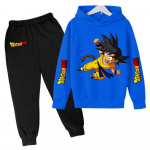 2025 MINISO Uus Talv Dragon Ball Kapuutsiga dressipluusid+p&uuml;ksid Lasteriided Poisid Goku Komplektid Lastele Suurused 100-160 T&auml;navakost&uuml;&uuml;m Kawaii Mood Topid Anime 120