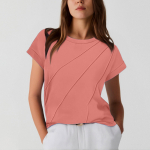 Naiste mood vabaaja Slim Fit pihakork varrukatega &uuml;mara kaelusega T-s&auml;rgi top M