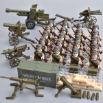 20 tk/partii II maailmas&otilde;ja s&otilde;jalised tegelased II maailmas&otilde;ja s&otilde;durid Rahvusarmee ehitusklotsid Relvad Kokkupandavad klotsid Lastem&auml;nguasjad