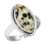 925 Sterling H&otilde;be S&otilde;rmus Naised V&auml;&auml;riskivi K&auml;sit&ouml;&ouml; Ehted Uusaasta Kingitus Hull Pits Ahhaat Dalmaatsia Dendriit Opaal Eudialiit Howliit K2 Jaspis Solitaar 13