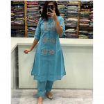 India Naiste Disainer Kurta P&uuml;kside Komplekt Bollywoodi Top Tuunika Puuvillane Kurti Kleit VSO-1735 c M-38