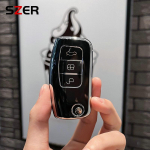 Uus TPU kokkupandav v&otilde;tmekaane kott Shell Case v&otilde;tmehoidja kaitse Ford Focus 2 MK2 Fiesta Mondeo Galaxy Falcon Territory Ecosport jaoks must