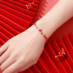 &Otilde;nne k&auml;ev&otilde;ru punutud k&ouml;iega Koi k&auml;ev&otilde;ru punane string Valentine kingitus paarile 1pc