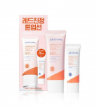 AESTURA DermaUV365 Red Calming Tone-Up Sunscreen 40ml + 20ml | Brightening + Soothing | SPF50+ 40ml + 20ml