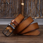 Meeste &Uuml;lemine Kiht Puhta Lehma Nahast V&ouml;&ouml; Ehtne Nahk S&otilde;le Pandlaga Retro Moodne Trend Teksap&uuml;kste V&ouml;&ouml; 110cm pruun
