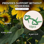Clamps for Plant Support in Gardening with Gripper Features 10 Pieces