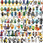 MINISO Anime tegelased 24 t&uuml;kki Ninjago minifiguuri ehitusplokkide m&auml;nguasjad Mini nuku nukufiguuri plokk laste m&auml;nguasjad s&uuml;nnip&auml;evakingitused