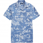 Polo Ralph Lauren Troopilise Prindiga Kuuba Kraega Linasegust L&uuml;hikeste Varrukate S&auml;rk Meeste s&auml;rgid 710802647-001 S