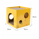 Kassi Kraapimisalus Kahekihiline Lemmiklooma Kassi Maja Siseruumides Kassi Korter K&otilde;va Lainepapp Kassi Kraapimislaud K&uuml;&uuml;nte Teritamise M&auml;nguasjad kollane