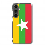 Coque T&eacute;l&eacute;phone &ndash; Samsung &ndash; Galaxy S24 Ultra &ndash; Drapeau Birmanie &ndash; Supp &ndash; Mitmev&auml;rviline