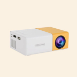 Mini kaasaskantav YG300 LED v&auml;lip Mini HD 1080P mobiilne projektor Lasteprojektor &Uuml;limalt selge Mini kaasaskantav projektor EU Plug kollane