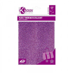 Tissu thermocollant Violet clair &agrave; Paillettes -&hellip; lilla