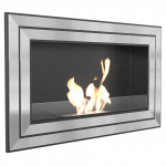 Wall mounted Bioethanol fireplace JULIET 1100 T&Uuml;V with glazing set