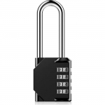 Lukud - 4 numbrit - 6,5 cm - Veekindel - L&auml;htestatav - Must must