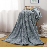 &Uuml;hekihiline torni nahast sametist &uuml;hev&auml;rviline tekk koduseks kasutamiseks, lihtne kontori uinaku tekk, kliimaseadme tekk, kattekiht, tekk 200x230CM sinine/hall v&auml;rv