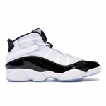 Air Jordan 6 Rings Concord Meeste Tossud Valge Must-Tume-Concord 322992-104 40