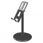 Universaalne mobiiltelefoni hoidja tugiklamber alus k&otilde;rguse nurga reguleeritav alusega lauale must must