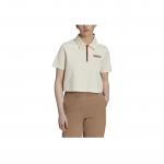 Adidas Originals Trefoil Logo Polo S&auml;rk Naiste Topid Valge HL6578 XS