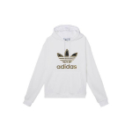 Adidas Originals Trefoil Metallik Logo Paelaga Kapuutsiga S&auml;rk Meeste Kapuutsiga Valge GT4359 XS