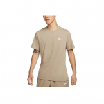 Nike Sportswear Club Pehme Mugav Vabaaja L&uuml;hikeste Varrukatega T-s&auml;rk Meeste Topid Khaki AR4999-248 S
