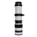 420 800mm Suumobjektiiv Sobib Nikon F-kinnitusega peegelkaamerale Optilise Klaasi Kattega Manuaalse Fookusega Teleobjektiiv valge